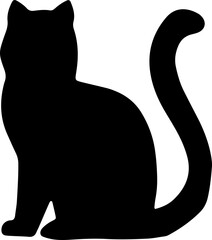 black cat silhouette illustrations, perfect for a wide range of creative projects. Each high-quality 