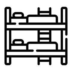 bunk bed Line Icon