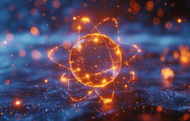 An electron's orbit reveals the code of a helium atom.