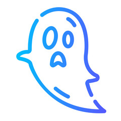ghost Line Gradient Icon