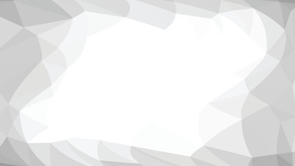 Obraz premium Monochrome polygon frame. Low poly design 