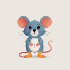 mouse cartoon white background