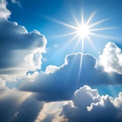 blue sky with clouds