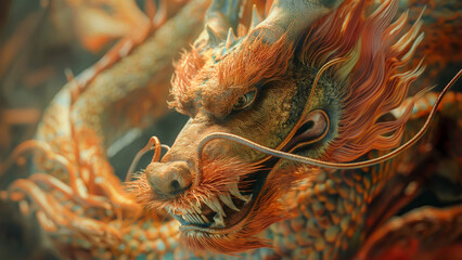 Eternal Elegance: Oriental Dragon Majesty in Splendor Series