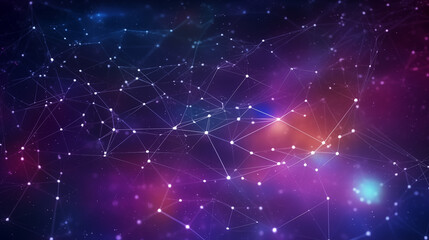 abstract luxury futuristic networking technology constellation background