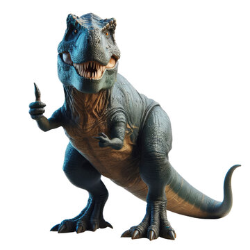 Friendly T-Rex in Business Attire - A business-savvy T-Rex character with a tie and sunglasses, giving a thumbs up for a professional yet fun image