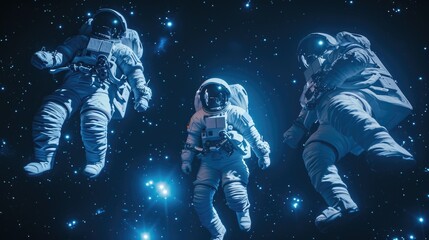 Fototapeta premium A customer gestures at a holographic screen selecting items to add to their virtual shopping cart.