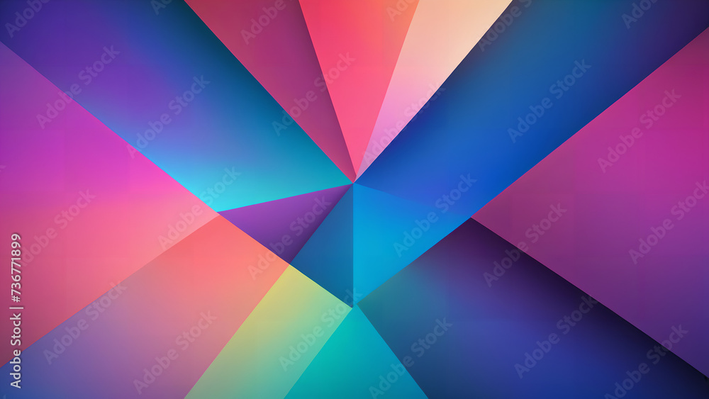 Wall mural abstract colorful geometric background