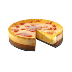Obraz premium Cheesecake PNG Cutout, Generative AI