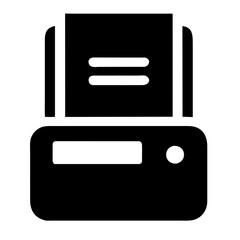 Obraz premium icon printer scanner