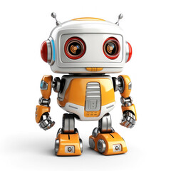 toy robot on a white on transparency background PNG