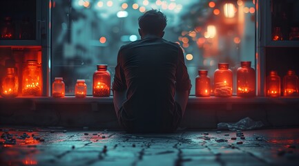 medicine addiction man