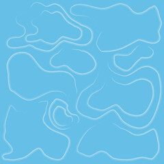 abstract blue background with wavy lines. Vector illustration for your design