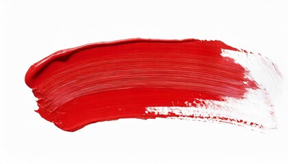 Red paint brush strokes. Generative AI