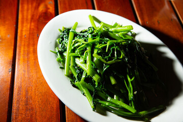  Vietnamese food, stir-fried fresh vegetables 