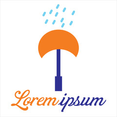 Umbrella icon in trendy flat style isolated on background. Umbrella icon page symbol for your web site design Umbrella icon logo, app, UI. Umbrella icon Vector illustration, 
