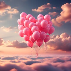 Obraz premium heart shaped balloon