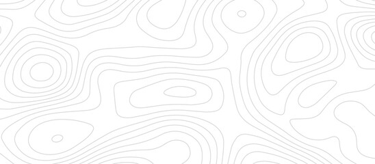 Abstract topography wavy line map background. vector illustration. topography map on land vector terrain Illustration. Black on white contours vector topography stylized height of the lines.