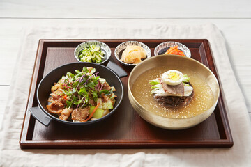 Various side dishes and food, Korean food