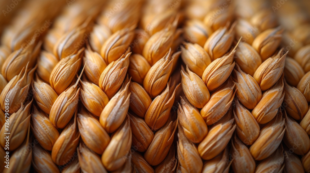 Aufkleber closeup of grains forming intricate patterns their interlocking shapes resembling a work of art.