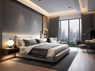 ideas for arranging bedrooms and rooms, simple bedroom lamps, minimalist but still giving the impression of being clean and elegant