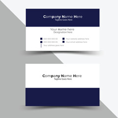 Double-sided creative business card template. Vector illustration design. Business card for business and personal use.