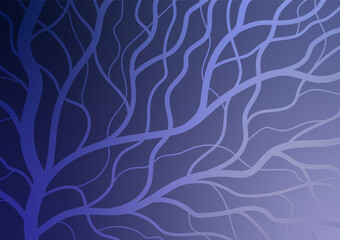 Fantasia dark blue tree abstract graphic minimal background