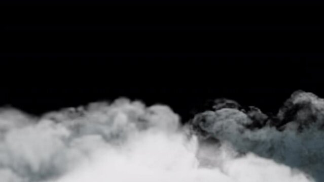 White Cloud Smoke Transition with Alpha Channel