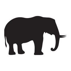 Silhouette of a ELEPHANT Illustration