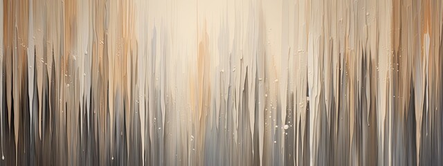 The painting features vertical streaks that blend seamlessly, creating a harmonious composition with a sense of fluid motion, 3D design, not too complex, modern, 4k, epic composition, shades of taupe 