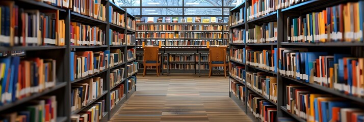 the bookstore with bookshelf full of book