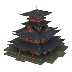 Pagoda Tower Isolated