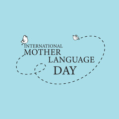 Fototapeta premium International Mother Languess Day Design