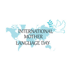 Obraz premium International Mother Languess Day Design