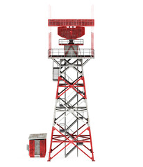 Radar Tower Station Isolated