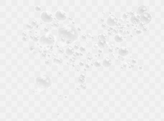 Beer foam isolated on transparent background. White soap froth texture with bubbles, seamless border, foamy frame. Sea or ocean wave, laundry cleaning detergent spume, realistic 3d vector illustration - obrazy, fototapety, plakaty
