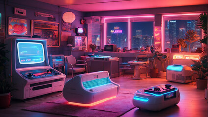 Fototapeta premium old tv in the night old tv in the night old tv in the night tv in the night 