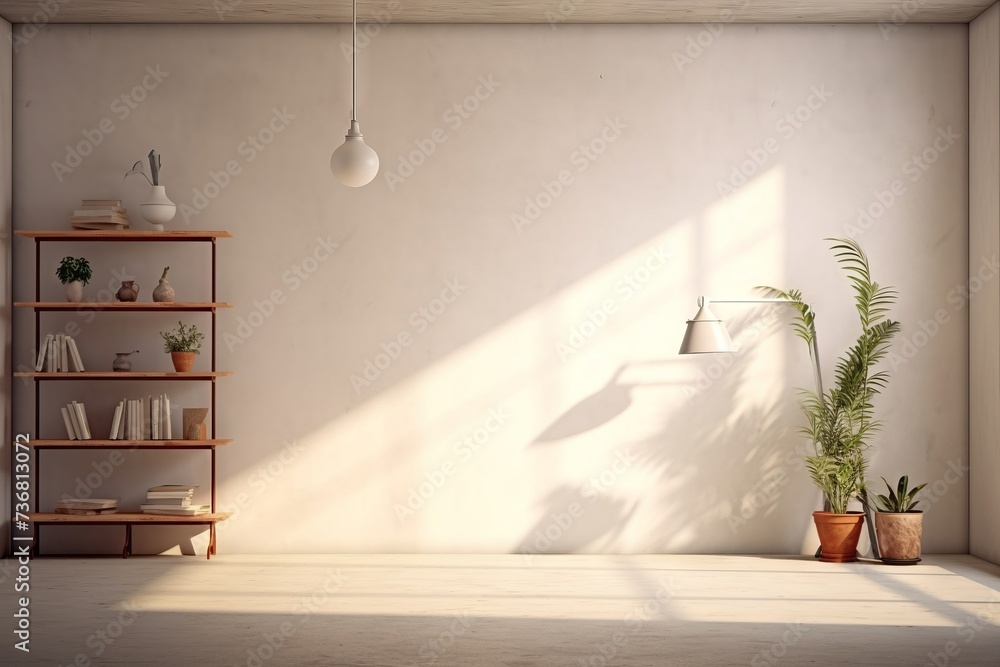 Poster clean and uncluttered mock up room for customization