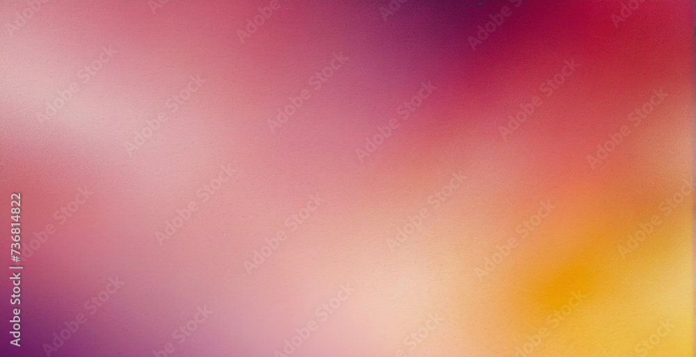 Poster pastel color gradient background grainy pink blue yellow retro summer noise texture effect wide bann