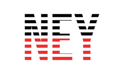 NEY three initial letter iconic line negative space minimal logo design vector template. monogram, abstract, wordmark, business, typography, minimalist, brand, company, flat, modern, unique, simple