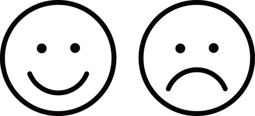 スマイル　バッド　アイコン