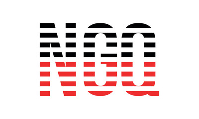 NGQ three initial letter iconic line negative space minimal logo design vector template. monogram, abstract, wordmark, business, typography, minimalist, brand, company, flat, modern, unique, simple