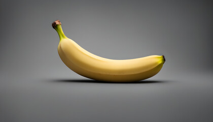  banana on pure black background