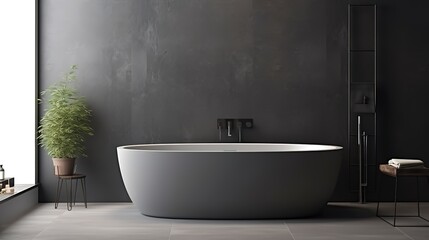 bathroom room ideas, including bathtub, glass, towels, shower, shelf table which are simple and minimalist but still give the impression of being clean and elegant.