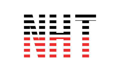 NHT three initial letter iconic line negative space minimal logo design vector template. monogram, abstract, wordmark, business, typography, minimalist, brand, company, flat, modern, unique, simple