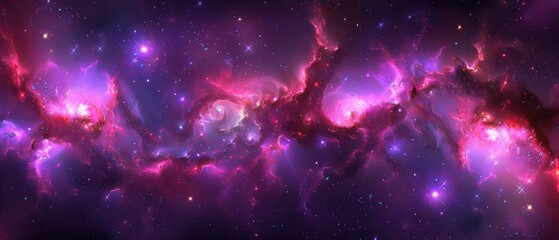 a colorful space filled with lots of stars and a spirally shaped object in the center of the image is the center of the image.