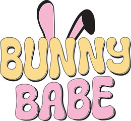 Retro Ester Sublimation Designs. Holiday Festive Graphics for Apparel and Cloth Printing. Ready Template for Print on Demand Business and Print Related Industry.