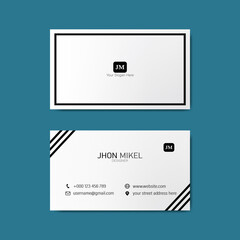 Fototapeta na wymiar Professional minimalist business card design 