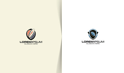 Football sports logo, American football club logo template