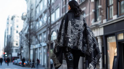A striking 3D printed cape featuring a personalized map design of the wearers favorite city. This...